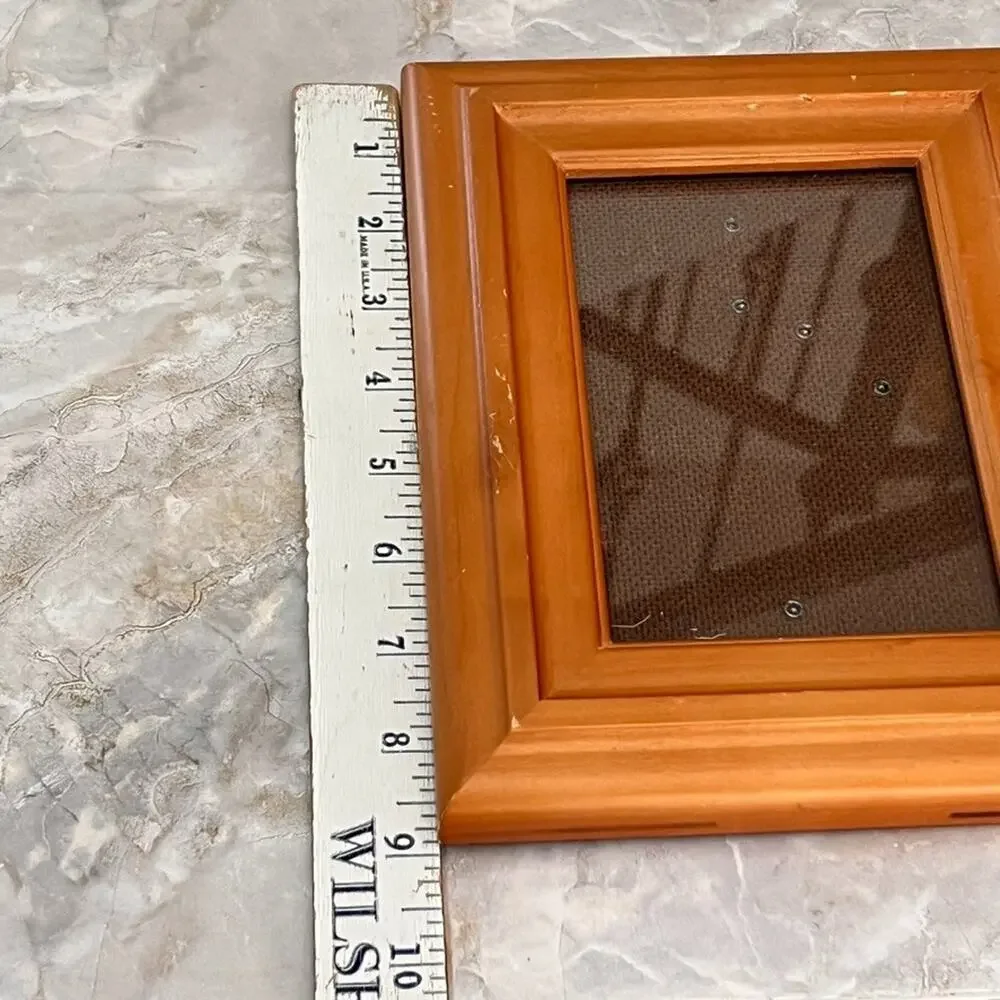Natural Wood Picture Photo Frame Free Standing 4